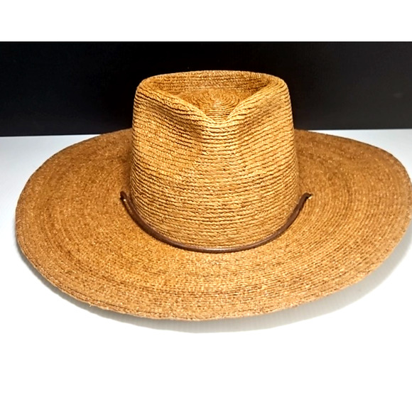 Will + Bear Austin Raffia Straw Hat - Brown Color Medium NEW - Picture 4 of 11